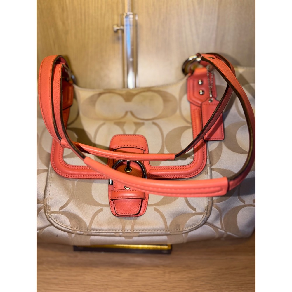 Coach Signature Coral SoHo Buckle Tote Bag 2013 - Picture 2 of 9